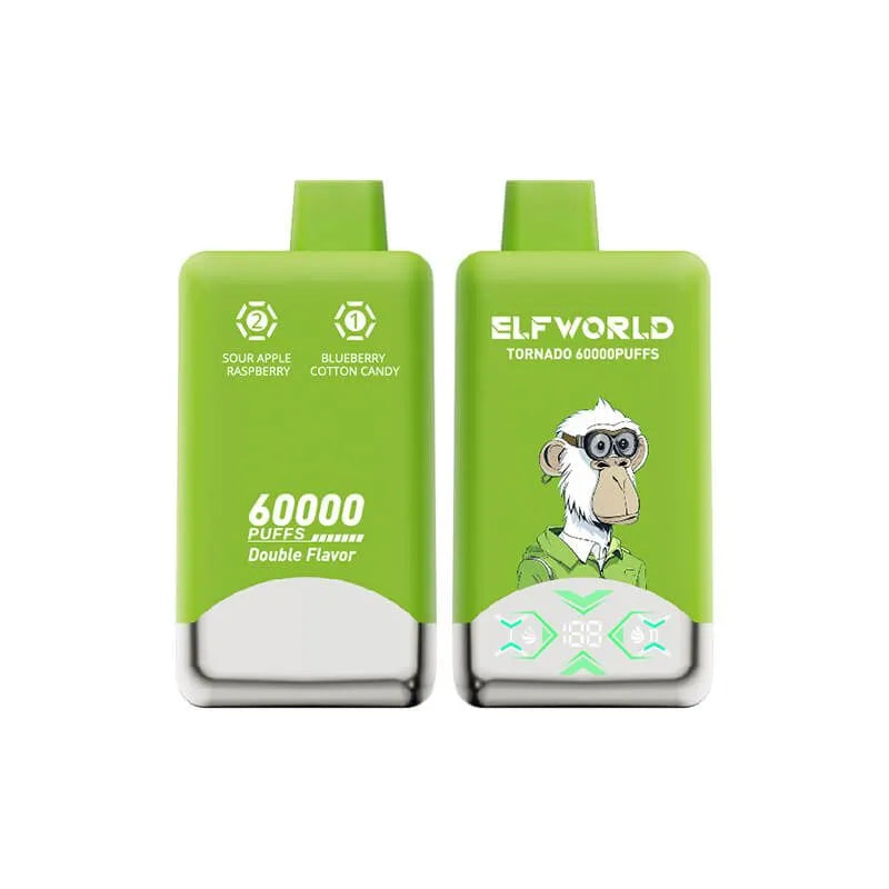 ELFWORLD TORNADO 60,000 PUFF 2 SABORES EN 1