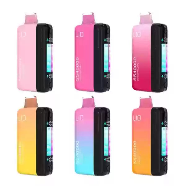 Vapes IJOY LIO SS 40,000 Puff en varios colores con pantalla HD y control de ICE y dulzura