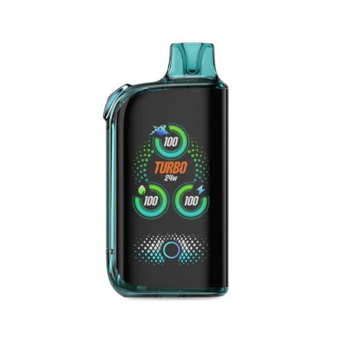 Vape WAKA Brust 36,000 Puff con pantalla Turbo, diseño compacto y boquilla curva
