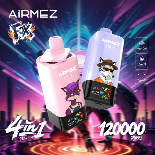 AIRMEZ FOX 120K PUFF 4 SABORES EN 1