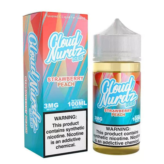 CLOUD NURDZ ICED STRAWBERRY PEACH 100ML